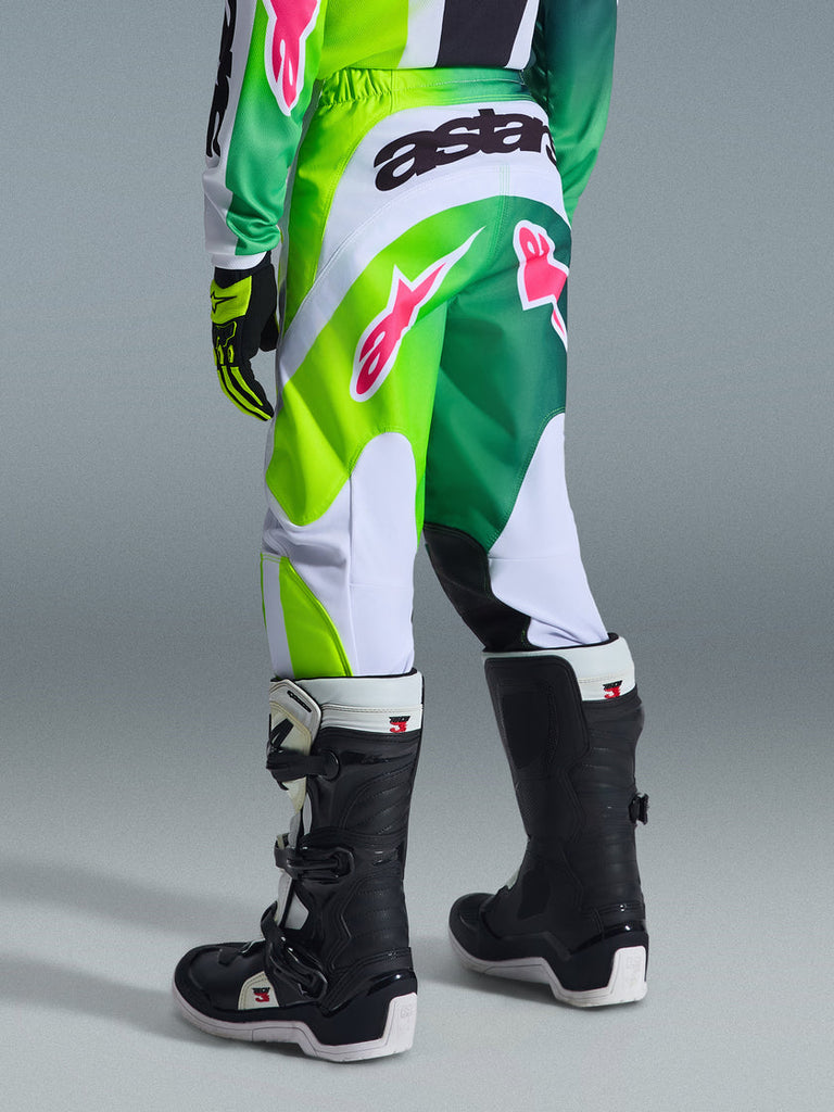Alpinestars 2026 Youth Fluid Portl Pants - Green/White/Black - View 5 | Everest Motorcycles