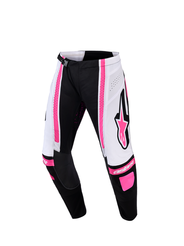 Alpinestars 2026 Womens Techstar Nomur Pants - Black White Fuchsia - View 1 | Everest Motorcycles