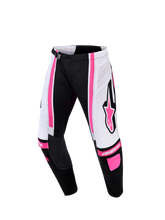 Load image into Gallery viewer, Alpinestars 2026 Womens Techstar Nomur Pants - Black White Fuchsia - View 1 | Everest Motorcycles