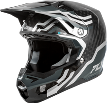Load image into Gallery viewer, Fly Racing Formula S Carbon Byte Helmet - Black Carbon/Grey/Silver