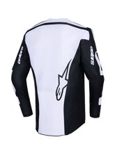 Load image into Gallery viewer, Alpinestars 2026 Racer Air Riway Jersey - Black/White - View 2 | Everest Motorcycles