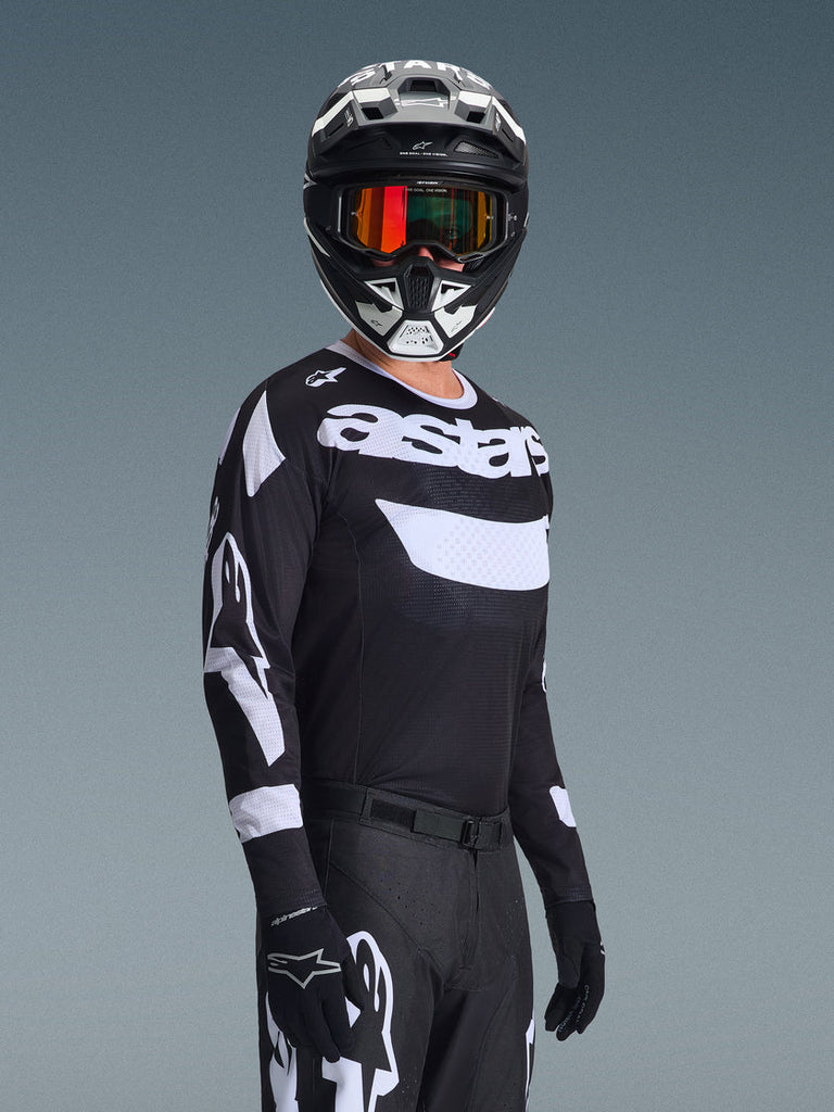 Alpinestars 2026 Racer Air Riway Jersey - Black/White - View 4 | Everest Motorcycles