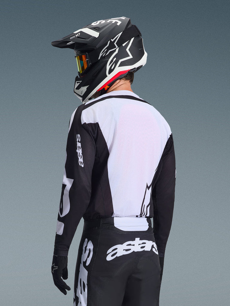 Alpinestars 2026 Racer Air Riway Jersey - Black/White - View 5 | Everest Motorcycles
