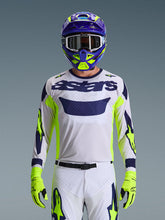 Load image into Gallery viewer, Alpinestars 2026 Racer Air Riway Jersey - Light Gray/ Fluro Yellow/Blue - View 2 | Everest Motorcycles