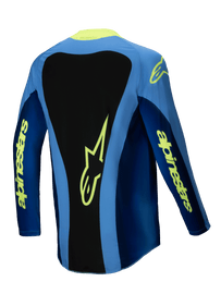 Alpinestars 2025 Techstar Melt Jersey - Fluro Yellow Blue