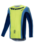 Alpinestars 2025 Techstar Melt Jersey - Fluro Yellow Blue
