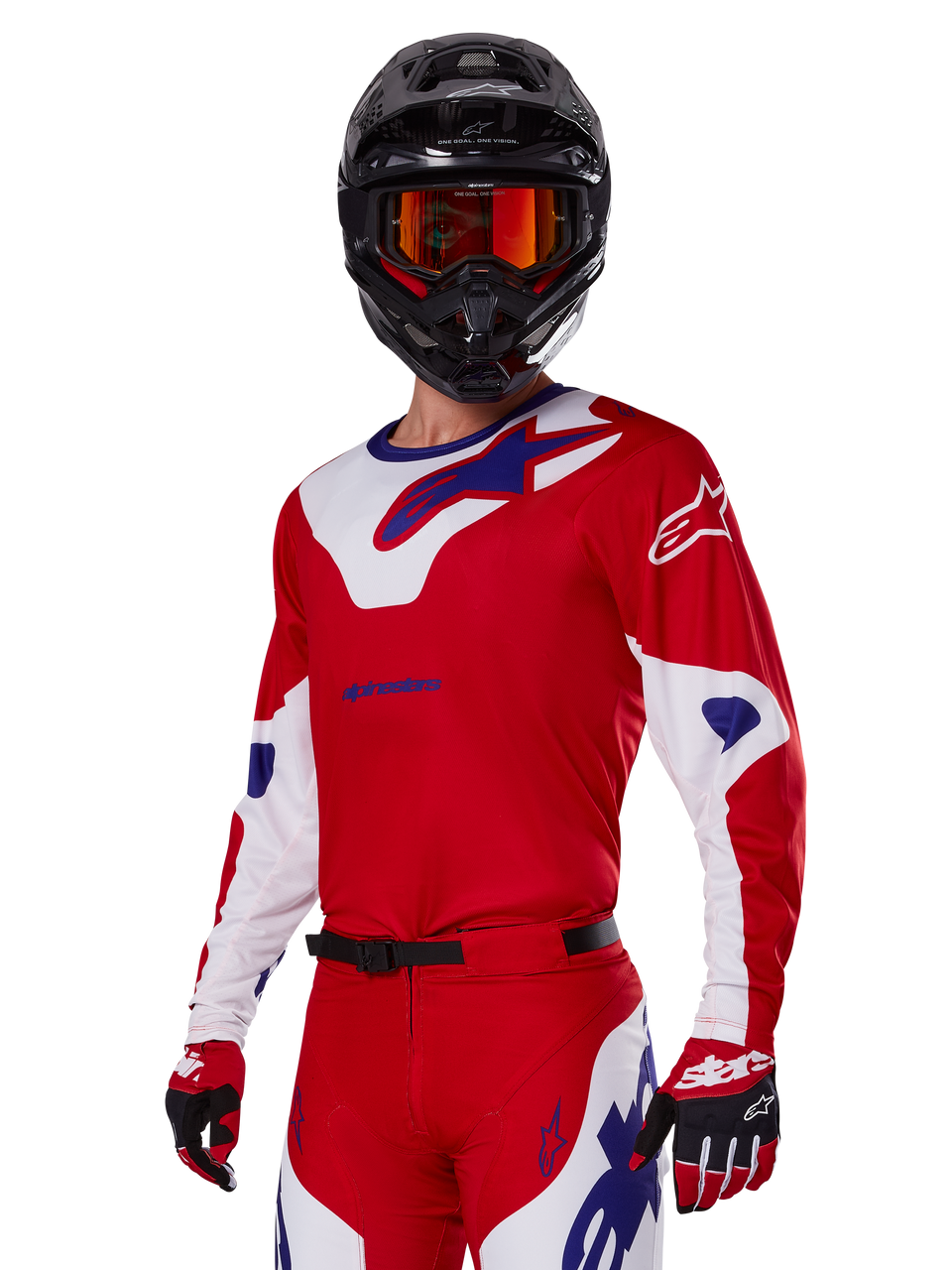 Alpinestars 2025 Racer Veil Jersey - Bright Red White