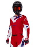 Alpinestars 2025 Racer Veil Jersey - Bright Red White