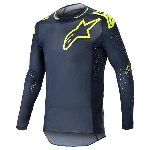 Alpinestars 2023 Supertech Bruin Jersey - Night Navy Yellowfluro
