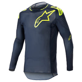 Alpinestars 2023 Supertech Bruin Jersey - Night Navy Yellowfluro