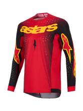Load image into Gallery viewer, Alpinestars 2026 Supertech Scenz Jersey - Red/Black/Yellow - View 1 | Everest Motorcycles