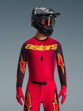 Load image into Gallery viewer, Alpinestars 2026 Supertech Scenz Jersey - Red/Black/Yellow - View 2 | Everest Motorcycles