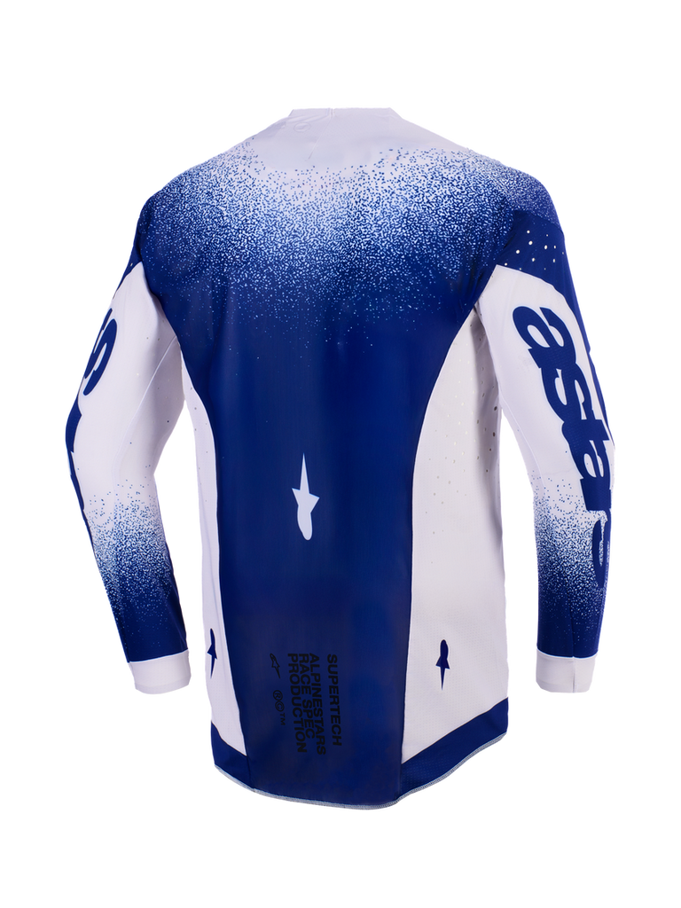 Alpinestars 2026 Supertech Scenz Jersey Light Gray/Dark Blue - View 2 | Everest Motorcycles