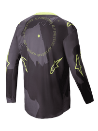 Alpinestars 2025 Racer Hollow Jersey - Dark Camo/Yellow Fluo