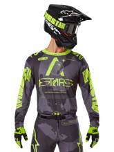 Load image into Gallery viewer, Alpinestars 2025 Racer Hollow Jersey - Dark Camo/Yellow Fluo
