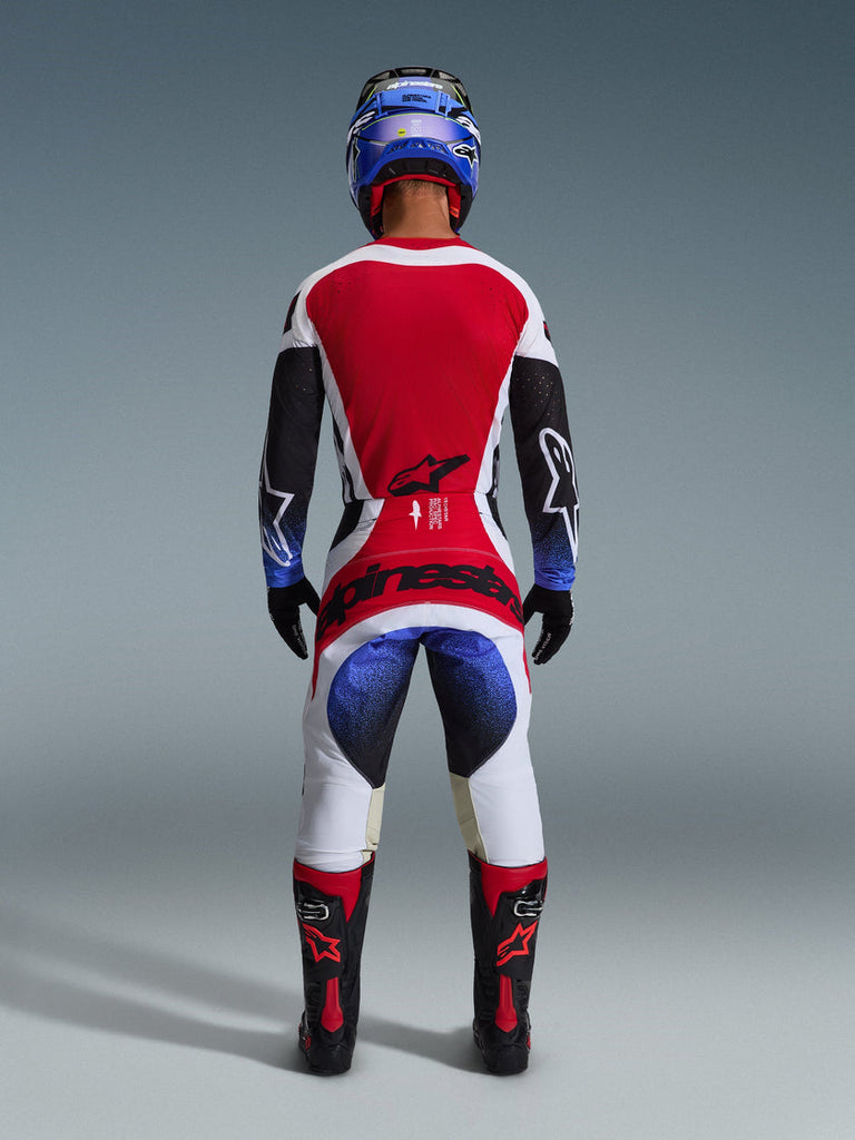 Alpinestars 2026 Techstar Knif Jersey - Black/White/Red - View 6 | Everest Motorcycles