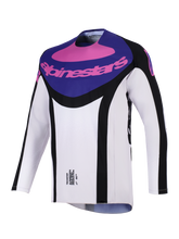 Load image into Gallery viewer, Alpinestars 2026 Techstar Knif Jersey - Black/Light Gray/Purple - View 1 | Everest Motorcycles
