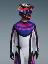 Load image into Gallery viewer, Alpinestars 2026 Techstar Knif Jersey - Black/Light Gray/Purple - View 2 | Everest Motorcycles