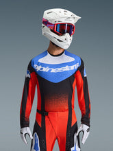 Load image into Gallery viewer, Alpinestars 2026 Techstar Knif Jersey - Orange/Black/Ucla Blue - View 2 | Everest Motorcycles