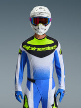 Load image into Gallery viewer, Alpinestars 2026 Techstar Knif Jersey - Ucla Blue/Black/Yellow Fluro - View 3 | Everest Motorcycles