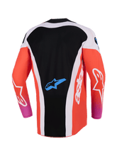 Load image into Gallery viewer, Alpinestars 2026 Techstar Knif Jersey - Light Gray/Orange/Fluro Black - View 2 | Everest Motorcycles