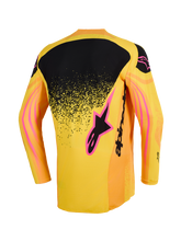 Load image into Gallery viewer, Alpinestars 2026 Techstar Nomur Jersey - Orange/Yellow/Pink - View 2 | Everest Motorcycles