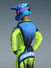 Load image into Gallery viewer, Alpinestars 2026 Techstar Nomur Jersey - Dark Navy/Fluro Yellow/Ucla Blue - View 3 | Everest Motorcycles
