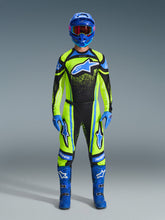 Load image into Gallery viewer, Alpinestars 2026 Techstar Nomur Jersey - Dark Navy/Fluro Yellow/Ucla Blue - View 4 | Everest Motorcycles