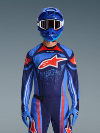 Alpinestars 2026 Techstar Nomur Jersey - Dark Navy/Orange/Ucla Blue - View 2 | Everest Motorcycles