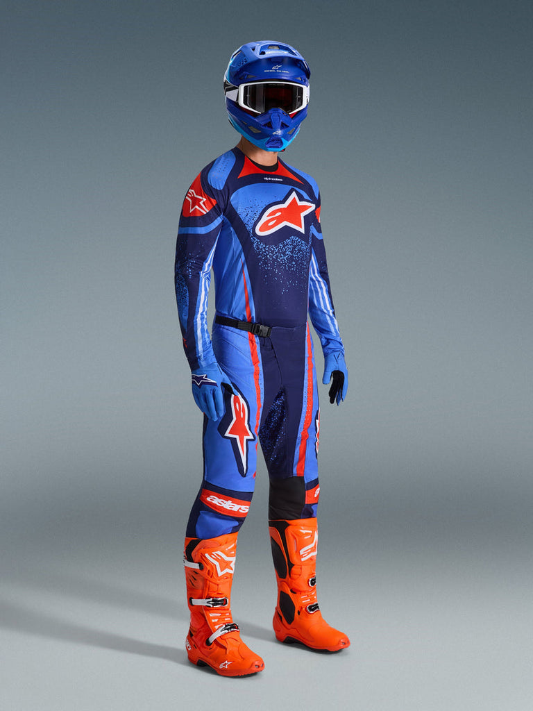 Alpinestars 2026 Techstar Nomur Jersey - Dark Navy/Orange/Ucla Blue - View 4 | Everest Motorcycles