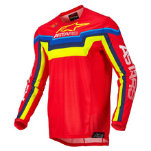 Load image into Gallery viewer, Alpinestars 2022 Techstar Quadro Jersey - Red/Yellow/Fluro Blue