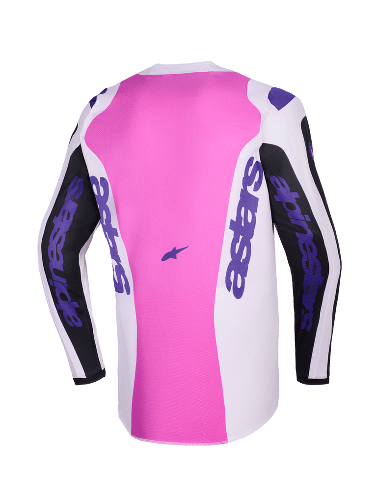 Alpinestars 2026 Fluid Grid Jersey - Black/Light Gray/Purple - View 2 | Everest Motorcycles