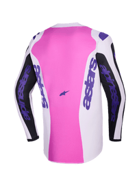 Alpinestars 2026 Fluid Grid Jersey - Black/Light Gray/Purple - View 2 | Everest Motorcycles