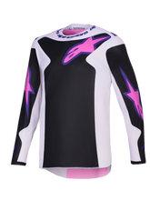 Load image into Gallery viewer, Alpinestars 2026 Fluid Grid Jersey - Black/Light Gray/Purple - View 1 | Everest Motorcycles