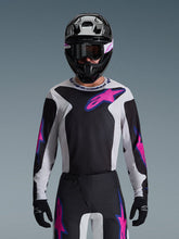 Load image into Gallery viewer, Alpinestars 2026 Fluid Grid Jersey - Black/Light Gray/Purple - View 3 | Everest Motorcycles