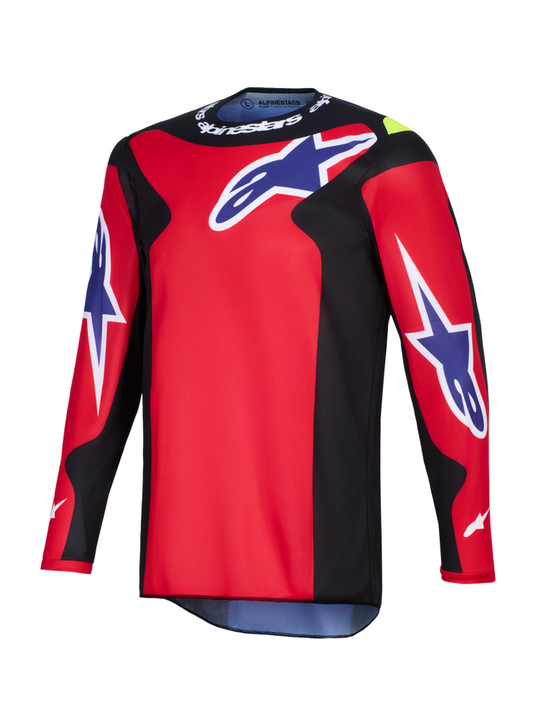 Alpinestars 2026 Fluid Grid Jersey - Red/Black/Purple - View 1 | Everest Motorcycles