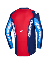 Load image into Gallery viewer, Alpinestars 2026 Fluid Grid Jersey - Blue/Red - View 2 | Everest Motorcycles
