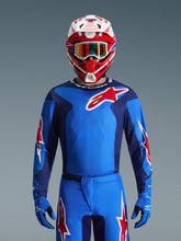 Load image into Gallery viewer, Alpinestars 2026 Fluid Grid Jersey - Blue/Red - View 4 | Everest Motorcycles