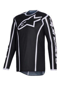 Alpinestars 2026 Fluid Apex Jersey - Black/Gray - View 1 | Everest Motorcycles