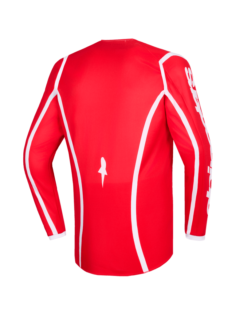 Alpinestars 2026 Fluid Apex Jersey - Red/White - View 2 | Everest Motorcycles