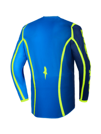Alpinestars 2026 Fluid Apex Jersey - Blue/Fluro Yellow - View 2 | Everest Motorcycles