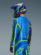 Load image into Gallery viewer, Alpinestars 2026 Fluid Apex Jersey - Blue/Fluro Yellow - View 5 | Everest Motorcycles