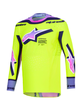 Load image into Gallery viewer, Alpinestars 2026 Supertech Vista Jersey - Yellow/Purple/Black - View 1 | Everest Motorcycles