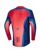 Load image into Gallery viewer, Alpinestars 2026 Supertech Vista Jersey - Dark Navy/Hot Coral/Cobalt - View 2 | Everest Motorcycles