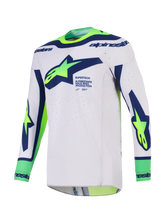 Load image into Gallery viewer, Alpinestars 2026 Supertech Vista Jersey - Light Gray/Fluro Yellow/Blue - View 1 | Everest Motorcycles
