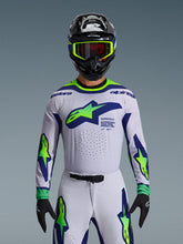 Load image into Gallery viewer, Alpinestars 2026 Supertech Vista Jersey - Light Gray/Fluro Yellow/Blue - View 2 | Everest Motorcycles