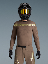 Load image into Gallery viewer, Alpinestars Supertech Air Gold Limited Edition Jersey - Earth Brown / Gold
