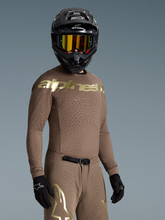 Load image into Gallery viewer, Alpinestars Supertech Air Gold Limited Edition Jersey - Earth Brown / Gold