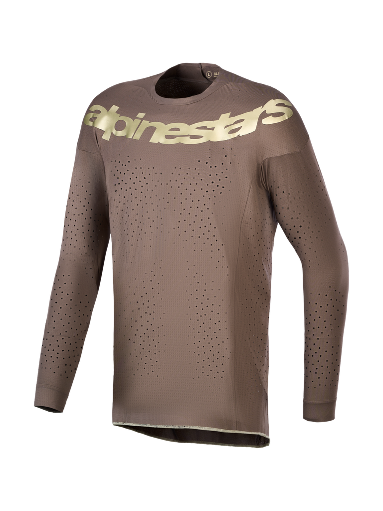 Alpinestars Supertech Air Gold Limited Edition Jersey - Earth Brown / Gold