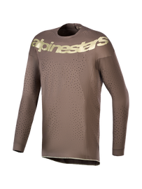 Alpinestars Supertech Air Gold Limited Edition Jersey - Earth Brown / Gold